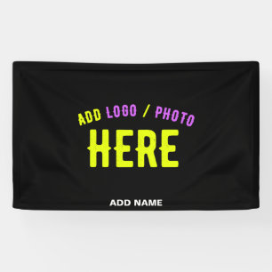 STYLISH MODERN CUSTOMIZABLE BLACK VERIFIED BRANDED BANNER