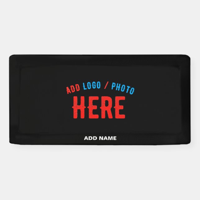 STYLISH MODERN CUSTOMIZABLE BLACK VERIFIED BRANDED BANNER (Horizontal)