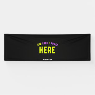 STYLISH MODERN CUSTOMIZABLE BLACK VERIFIED BRANDED BANNER