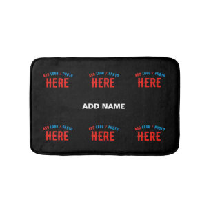 STYLISH MODERN CUSTOMIZABLE BLACK VERIFIED BRANDED BATH MAT