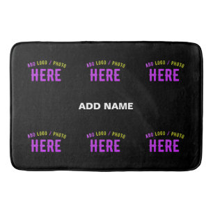 STYLISH MODERN CUSTOMIZABLE BLACK VERIFIED BRANDED BATH MAT