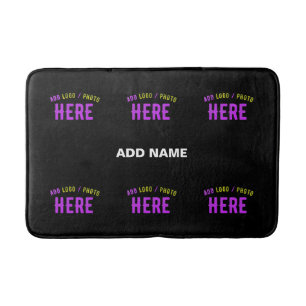 STYLISH MODERN CUSTOMIZABLE BLACK VERIFIED BRANDED BATH MAT