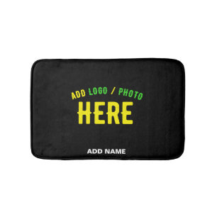 STYLISH MODERN CUSTOMIZABLE BLACK VERIFIED BRANDED BATH MAT