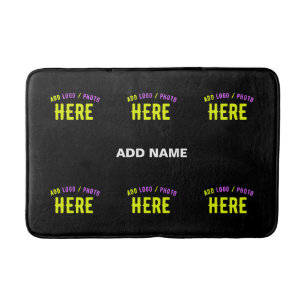 STYLISH MODERN CUSTOMIZABLE BLACK VERIFIED BRANDED BATH MAT