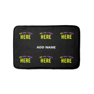 STYLISH MODERN CUSTOMIZABLE BLACK VERIFIED BRANDED BATH MAT