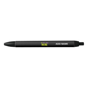 STYLISH MODERN CUSTOMIZABLE BLACK VERIFIED BRANDED BLACK INK PEN