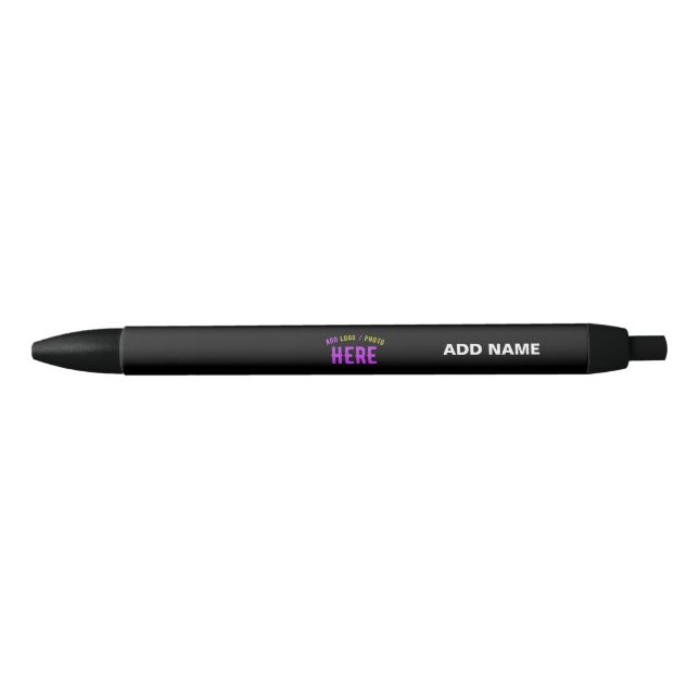 STYLISH MODERN CUSTOMIZABLE BLACK VERIFIED BRANDED BLACK INK PEN (Front)