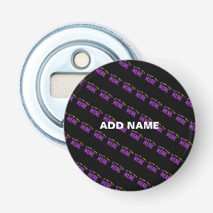STYLISH MODERN CUSTOMIZABLE BLACK VERIFIED BRANDED BOTTLE OPENER