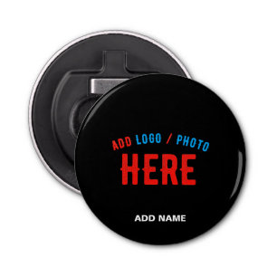 STYLISH MODERN CUSTOMIZABLE BLACK VERIFIED BRANDED BOTTLE OPENER