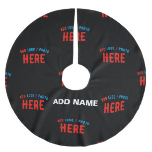 STYLISH MODERN CUSTOMIZABLE BLACK VERIFIED BRANDED BRUSHED POLYESTER TREE SKIRT