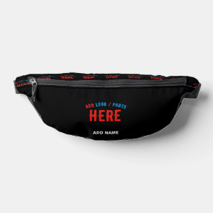 STYLISH MODERN CUSTOMIZABLE BLACK VERIFIED BRANDED BUM BAGS