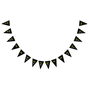 STYLISH MODERN CUSTOMIZABLE BLACK VERIFIED BRANDED BUNTING 