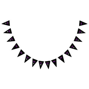 STYLISH MODERN CUSTOMIZABLE BLACK VERIFIED BRANDED BUNTING 