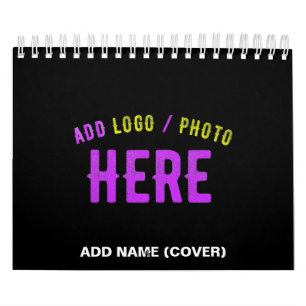 STYLISH MODERN CUSTOMIZABLE BLACK VERIFIED BRANDED CALENDAR