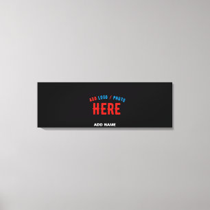 STYLISH MODERN CUSTOMIZABLE BLACK VERIFIED BRANDED CANVAS PRINT