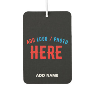STYLISH MODERN CUSTOMIZABLE BLACK VERIFIED BRANDED CAR AIR FRESHENER