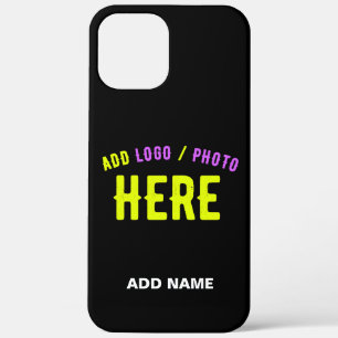 STYLISH MODERN CUSTOMIZABLE BLACK VERIFIED BRANDED iPhone 12 PRO MAX CASE