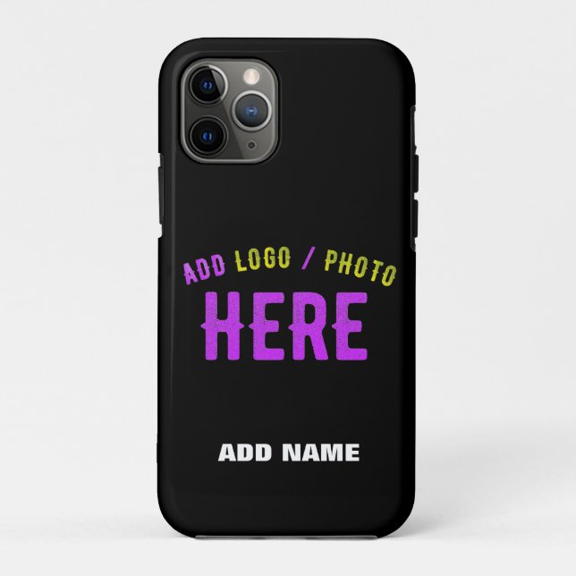 STYLISH MODERN CUSTOMIZABLE BLACK VERIFIED BRANDED Case-Mate iPhone CASE (Back)