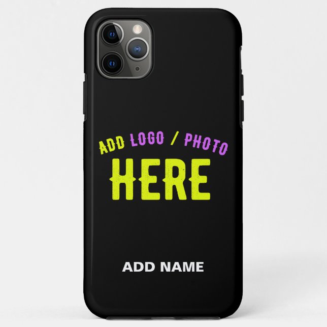 STYLISH MODERN CUSTOMIZABLE BLACK VERIFIED BRANDED Case-Mate iPhone CASE (Back)