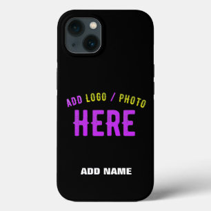 STYLISH MODERN CUSTOMIZABLE BLACK VERIFIED BRANDED iPhone 13 CASE