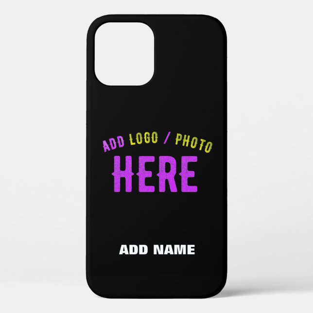 STYLISH MODERN CUSTOMIZABLE BLACK VERIFIED BRANDED Case-Mate iPhone CASE (Back)