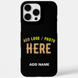 STYLISH MODERN CUSTOMIZABLE BLACK VERIFIED BRANDED iPhone 16 PRO MAX CASE