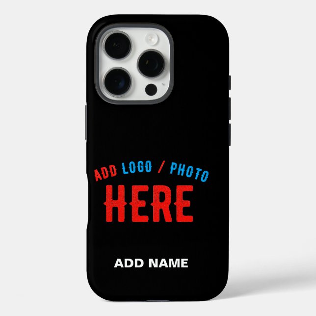 STYLISH MODERN CUSTOMIZABLE BLACK VERIFIED BRANDED Case-Mate iPhone CASE (Back)
