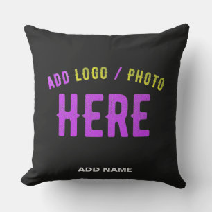 STYLISH MODERN CUSTOMIZABLE BLACK VERIFIED BRANDED CUSHION