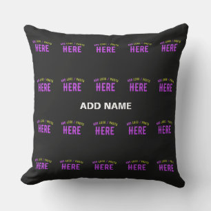 STYLISH MODERN CUSTOMIZABLE BLACK VERIFIED BRANDED CUSHION