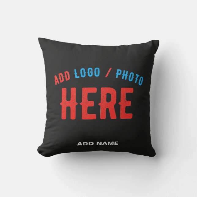 STYLISH MODERN CUSTOMIZABLE BLACK VERIFIED BRANDED CUSHION (Front)