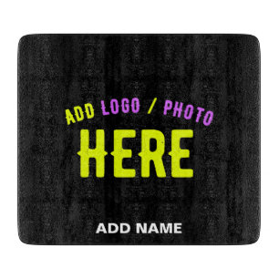 STYLISH MODERN CUSTOMIZABLE BLACK VERIFIED BRANDED CUTTING BOARD