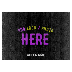 STYLISH MODERN CUSTOMIZABLE BLACK VERIFIED BRANDED CUTTING BOARD