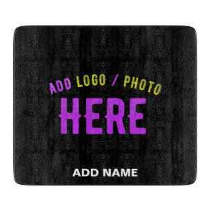 STYLISH MODERN CUSTOMIZABLE BLACK VERIFIED BRANDED CUTTING BOARD