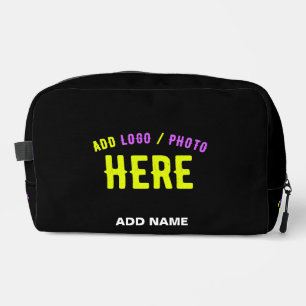 STYLISH MODERN CUSTOMIZABLE BLACK VERIFIED BRANDED DOPP KIT