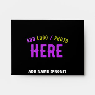 STYLISH MODERN CUSTOMIZABLE BLACK VERIFIED BRANDED ENVELOPE
