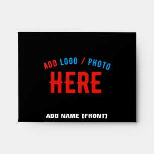 STYLISH MODERN CUSTOMIZABLE BLACK VERIFIED BRANDED ENVELOPE