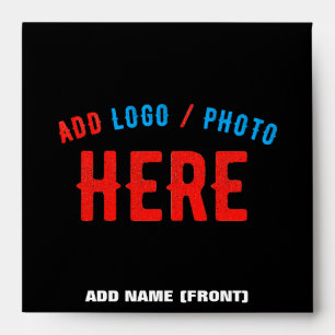 STYLISH MODERN CUSTOMIZABLE BLACK VERIFIED BRANDED ENVELOPE