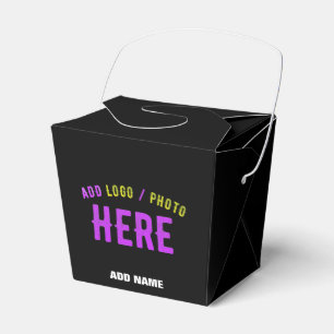 STYLISH MODERN CUSTOMIZABLE BLACK VERIFIED BRANDED FAVOUR BOX