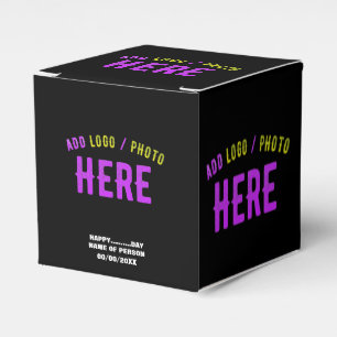STYLISH MODERN CUSTOMIZABLE BLACK VERIFIED BRANDED FAVOUR BOX