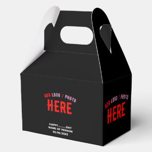 STYLISH MODERN CUSTOMIZABLE BLACK VERIFIED BRANDED FAVOUR BOX