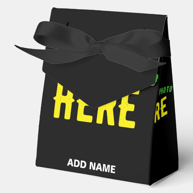 STYLISH MODERN CUSTOMIZABLE BLACK VERIFIED BRANDED FAVOUR BOX (Front)