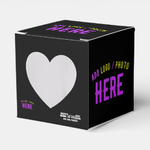 STYLISH MODERN CUSTOMIZABLE BLACK VERIFIED BRANDED FAVOUR BOX