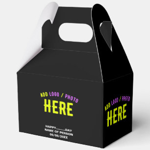 STYLISH MODERN CUSTOMIZABLE BLACK VERIFIED BRANDED FAVOUR BOX