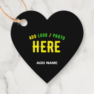 STYLISH MODERN CUSTOMIZABLE BLACK VERIFIED BRANDED FAVOUR TAGS