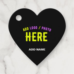 STYLISH MODERN CUSTOMIZABLE BLACK VERIFIED BRANDED FAVOUR TAGS