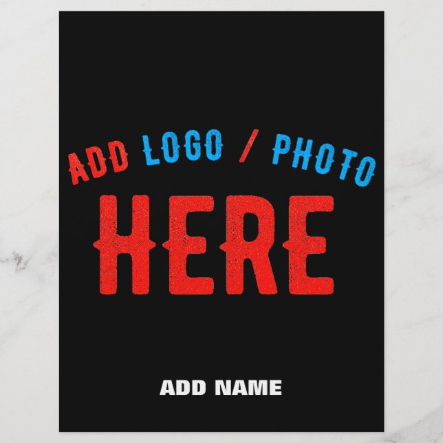 STYLISH MODERN CUSTOMIZABLE BLACK VERIFIED BRANDED FLYER (Front)