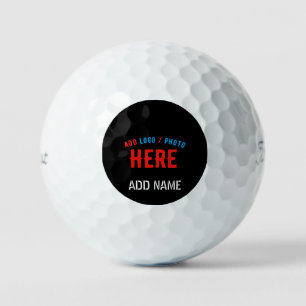 STYLISH MODERN CUSTOMIZABLE BLACK VERIFIED BRANDED GOLF BALLS