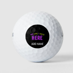 STYLISH MODERN CUSTOMIZABLE BLACK VERIFIED BRANDED GOLF BALLS