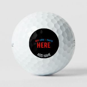 STYLISH MODERN CUSTOMIZABLE BLACK VERIFIED BRANDED GOLF BALLS