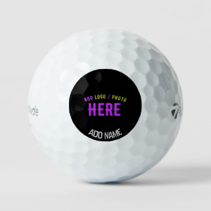 STYLISH MODERN CUSTOMIZABLE BLACK VERIFIED BRANDED GOLF BALLS